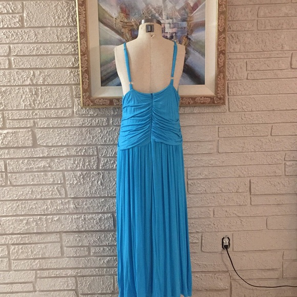 Dots Beaded Front Ruched Style Maxi Dress - Picture 5 of 8